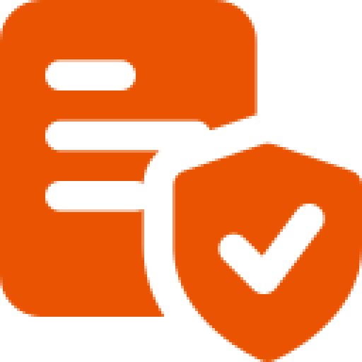 Document with shield and checkmark icon.